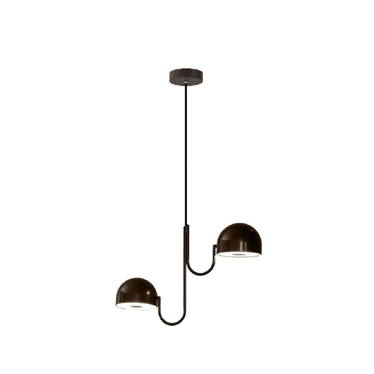 Lámpara colgante ARCADIA 2 x 8W, luz cálida 3000°K, 127V de Quor Lighting - Q74822-BK