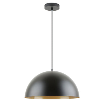 Lámpara colgante OXFORD, base E26, foco no incluido, 127V de Quor Lighting - Q80010-BK