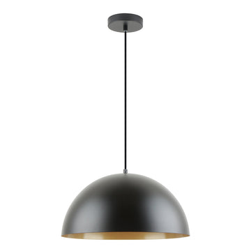 Lámpara colgante OXFORD, base E26, foco no incluido, 127V de Quor Lighting - Q80010-BK