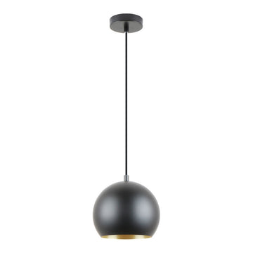 Lámpara colgante OXFORD, base E26, foco no incluido, 127V de Quor Lighting - Q80019-BK