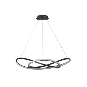 Lámpara colgante ROMA 80W, luz cálida 3000°K, 127V de Quor Lighting - Q81318-BK