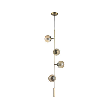 Lámpara colgante TULIP, base E26, foco no incluido, 127V de Quor Lighting - Q81494-BRZ