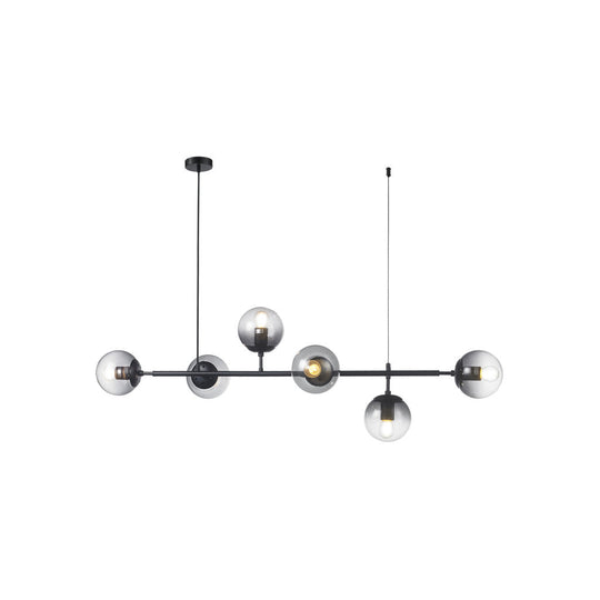 Lámpara colgante TULIP 6 luces, base E26, foco no incluido, 127V de Quor Lighting - Q81496-BK