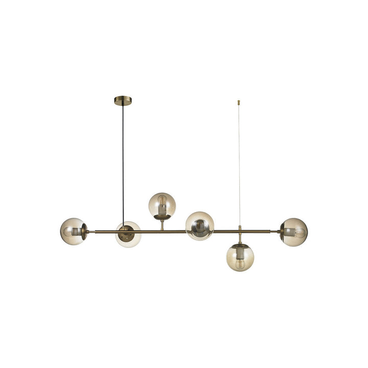 Lámpara colgante TULIP 6 luces, base E26, foco no incluido, 127V de Quor Lighting - Q81496-BRZ