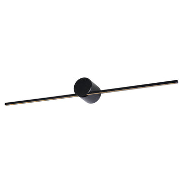 Luminario de muro GRAFF 6W (60cm), luz cálida 3000°K, 127V de Quor Lighting - Q83606-BK