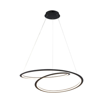 Lámpara colgante ALINA 30W, luz cálida 3000°K, 127V de Quor Lighting - Q88266-BK