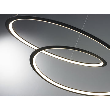Lámpara colgante ALINA 30W, luz cálida 3000°K, 127V de Quor Lighting - Q88266-BK