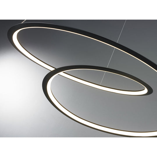 Lámpara colgante ALINA 30W, luz cálida 3000°K, 127V de Quor Lighting - Q88266-BK