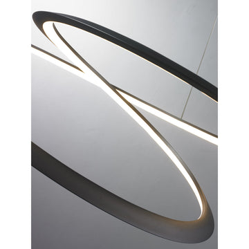 Lámpara colgante ALINA 30W, luz cálida 3000°K, 127V de Quor Lighting - Q88266-BK