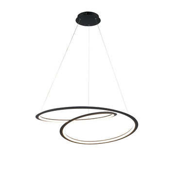 Lámpara colgante ALINA 30W, luz cálida 3000°K, 127V de Quor Lighting - Q88266-BK