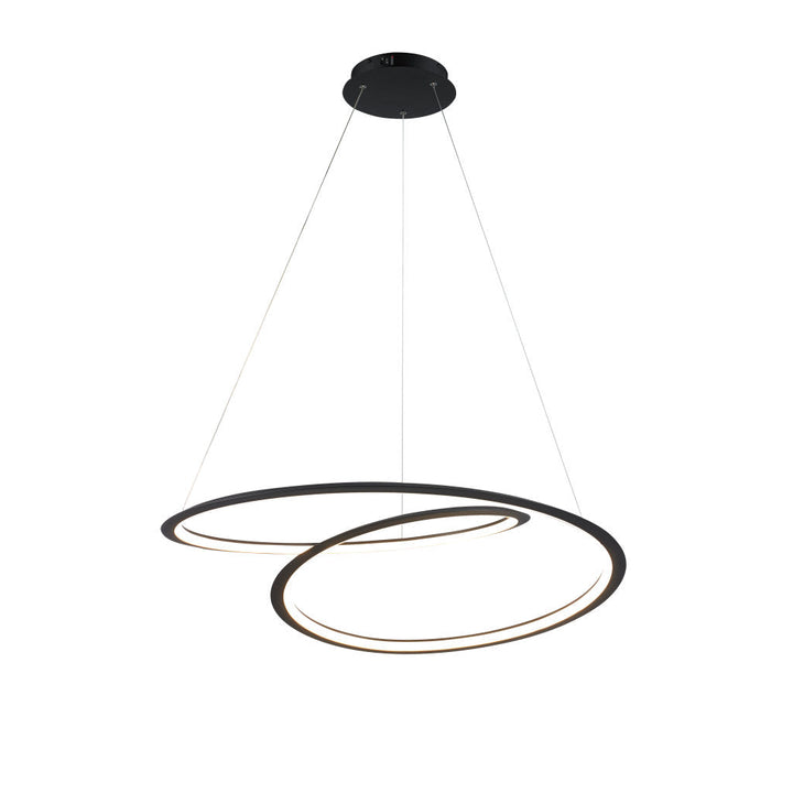 Lámpara colgante ALINA 30W, luz cálida 3000°K, 127V de Quor Lighting - Q88266-BK
