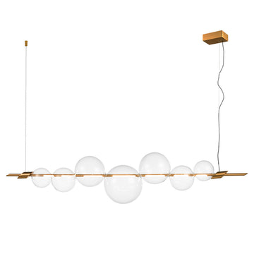 Lámpara colgante DANTE 12W, luz cálida 3000°K, 127V de Quor Lighting - Q88695-GD