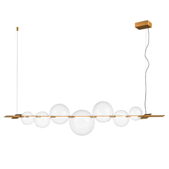 Lámpara colgante DANTE 12W, luz cálida 3000°K, 127V de Quor Lighting - Q88695-GD