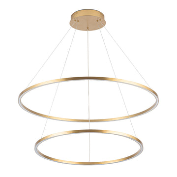Lámpara colgante NEO 69W, color de luz selectable cálida 3000°K / neutro 4000°K / frío 6000°K, atenuable, 127V de Quor Lighting - Q90068-BG