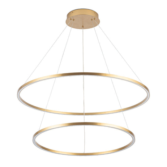 Lámpara colgante NEO 69W, color de luz selectable cálida 3000°K / neutro 4000°K / frío 6000°K, atenuable, 127V de Quor Lighting - Q90068-BG