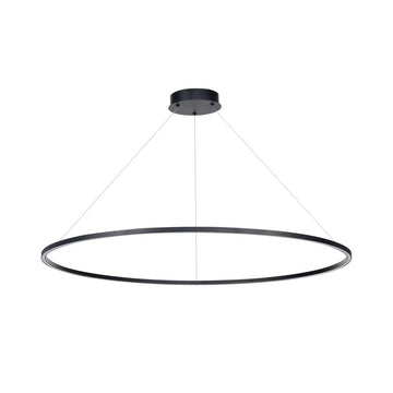 Lámpara colgante NEO 54W, color de luz selectable cálida 3000°K / neutro 4000°K / frío 6000°K, atenuable, 127V de Quor Lighting - Q90100-BK
