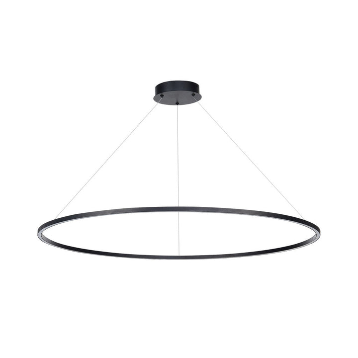 Lámpara colgante NEO 54W, color de luz selectable cálida 3000°K / neutro 4000°K / frío 6000°K, atenuable, 127V de Quor Lighting - Q90100-BK