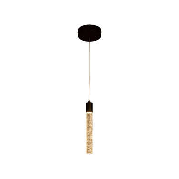 Lámpara colgante MANHATTAN 6W, color de luz selectable cálida 3000°K / neutro 4000°K / frío 6000°K, atenuable, 127V de Quor Lighting - Q90101-BK