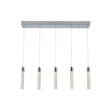 Lámpara colgante MANHATTAN 5 luces 26W, 3000°K/4000°K/6000°K, atenuable, 127V de Quor Lighting - Q90105-CH