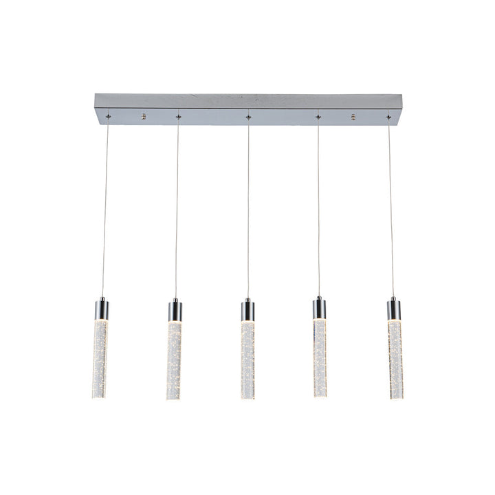 Lámpara colgante MANHATTAN 5 luces 26W, 3000°K/4000°K/6000°K, atenuable, 127V de Quor Lighting - Q90105-CH