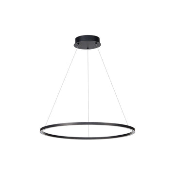 Lámpara colgante NEO 31W, color de luz selectable cálida 3000°K / neutro 4000°K / frío 6000°K, atenuable, 127V de Quor Lighting - Q90600-BK