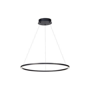 Lámpara colgante NEO 31W, color de luz selectable cálida 3000°K / neutro 4000°K / frío 6000°K, atenuable, 127V de Quor Lighting - Q90600-BK