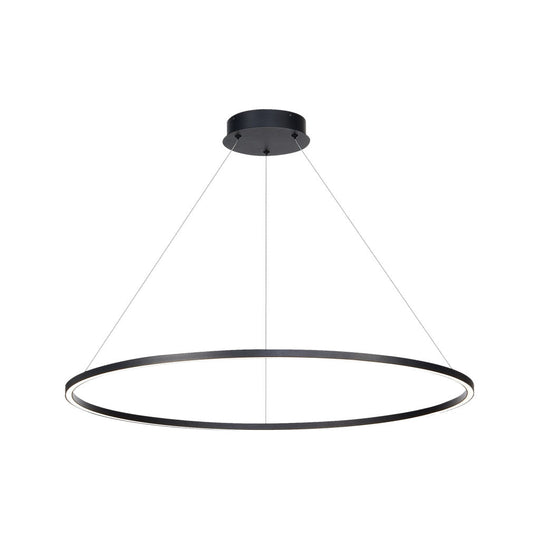 Lámpara colgante NEO 31W, color de luz selectable cálida 3000°K / neutro 4000°K / frío 6000°K, atenuable, 127V de Quor Lighting - Q90800-BK