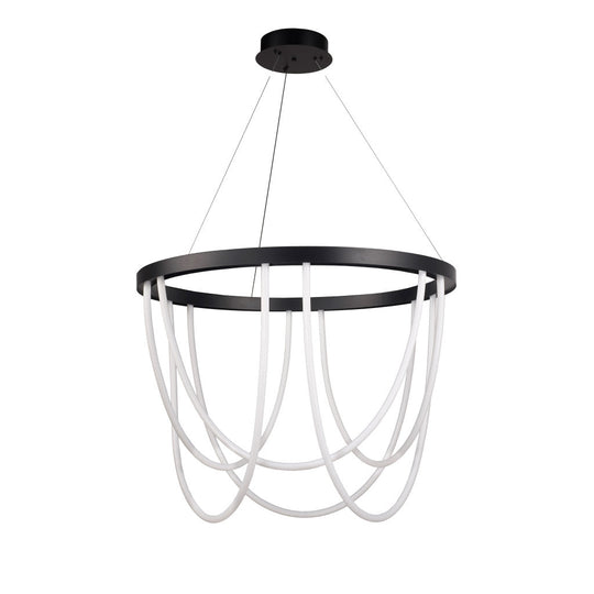 Lámpara colgante PAVLOVA 95W, luz cálida 3000°K, 127V de Quor Lighting - Q92100-BK