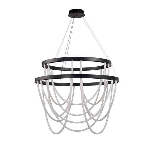 Lámpara colgante PAVLOVA 130W, luz cálida 3000°K, 127V de Quor Lighting - Q92120-BK