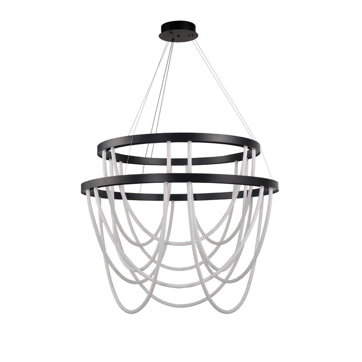 Lámpara colgante PAVLOVA 130W, luz cálida 3000°K, 127V de Quor Lighting - Q92120-BK
