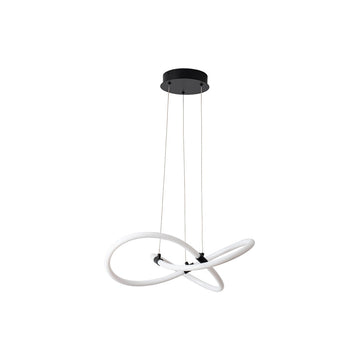 Lámpara colgante TUB 60W, color de luz selectable cálida 3000°K / neutro 4000°K / frío 6000°K, atenuable, 127V de Quor Lighting - Q92772-BK