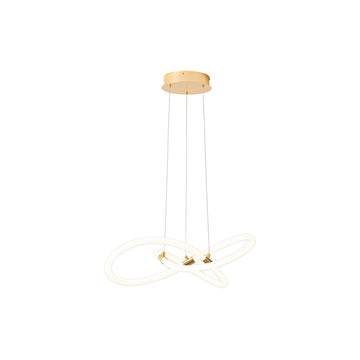Lámpara colgante TUB 60W, color de luz selectable cálida 3000°K / neutro 4000°K / frío 6000°K, atenuable, 127V de Quor Lighting - Q92772-GD