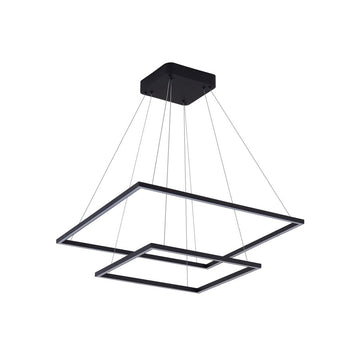 Lámpara colgante NEO 62W, color de luz selectable cálida 3000°K / neutro 4000°K / frío 6000°K, atenuable, 127V de Quor Lighting - Q94466-BK