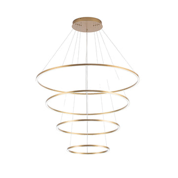 Lámpara colgante NEO 130W, color de luz selectable cálida 3000°K / neutro 4000°K / frío 6000°K, atenuable, 127V de Quor Lighting - Q94681-BG