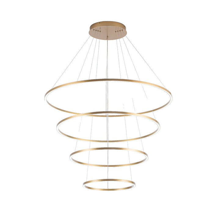 Lámpara colgante NEO 130W, color de luz selectable cálida 3000°K / neutro 4000°K / frío 6000°K, atenuable, 127V de Quor Lighting - Q94681-BG