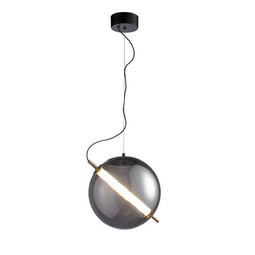 Lámpara colgante EISA 7W, luz cálida 3000°K, 127V de Quor Lighting - Q94902-BK