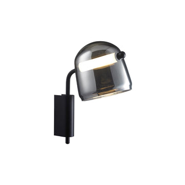 Luminario de muro PALERMO 12W, luz cálida 3000°K, 127V de Quor Lighting - Q96001-BK
