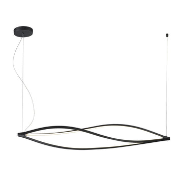 Lámpara colgante AKI 65W / 75W, color de luz selectable cálida 3000°K / neutro 4000°K / frío 6000°K, atenuable, 127V de Quor Lighting - Q98251-BK