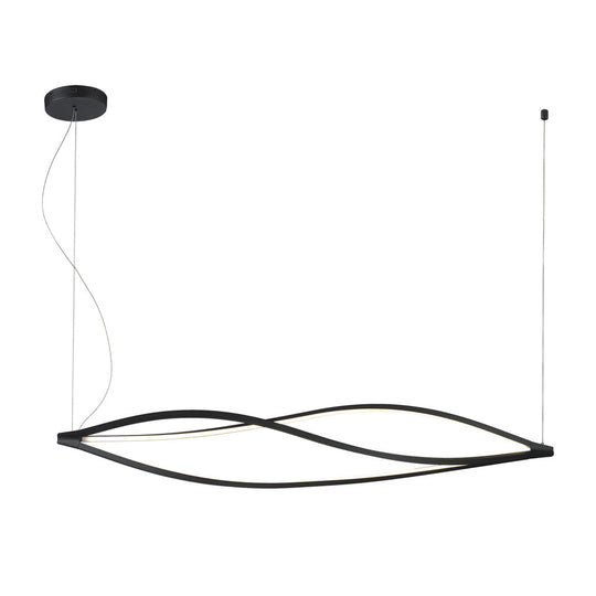Lámpara colgante AKI 65W / 75W, color de luz selectable cálida 3000°K / neutro 4000°K / frío 6000°K, atenuable, 127V de Quor Lighting - Q98251-BK