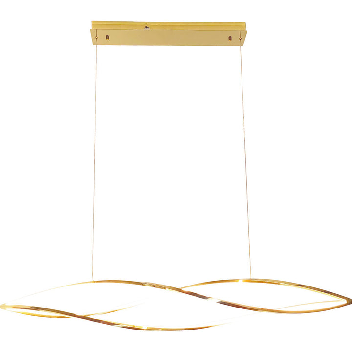 Lámpara colgante AKI 65W / 75W, color de luz selectable cálida 3000°K / neutro 4000°K / frío 6000°K, atenuable, 127V de Quor Lighting - Q98251-GD