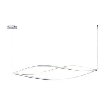 Lámpara colgante AKI 65W / 75W, color de luz selectable cálida 3000°K / neutro 4000°K / frío 6000°K, atenuable, 127V de Quor Lighting - Q98251-WH