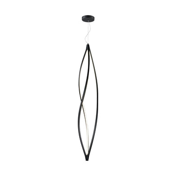 Lámpara colgante AKI 65W / 75W, color de luz selectable cálida 3000°K / neutro 4000°K / frío 6000°K, atenuable, 127V de Quor Lighting - Q98252-BK