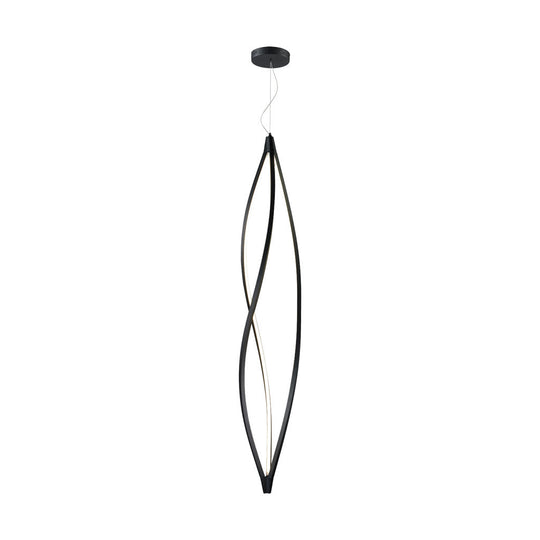 Lámpara colgante AKI 65W / 75W, color de luz selectable cálida 3000°K / neutro 4000°K / frío 6000°K, atenuable, 127V de Quor Lighting - Q98252-BK