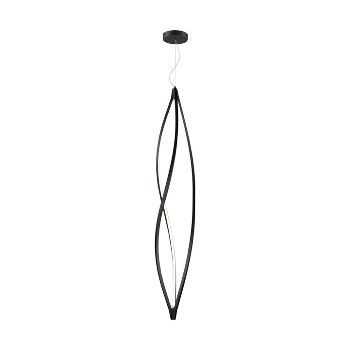 Lámpara colgante AKI 65W / 75W, color de luz selectable cálida 3000°K / neutro 4000°K / frío 6000°K, atenuable, 127V de Quor Lighting - Q98252-BK
