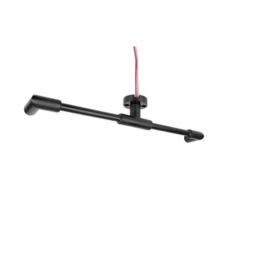 Barra para energizar y sujeción de techo para inicios, dos salidas hembra 90°, incluye par de cables de 110 cm para luminarios de la serie RUB CUBE de iLumileds