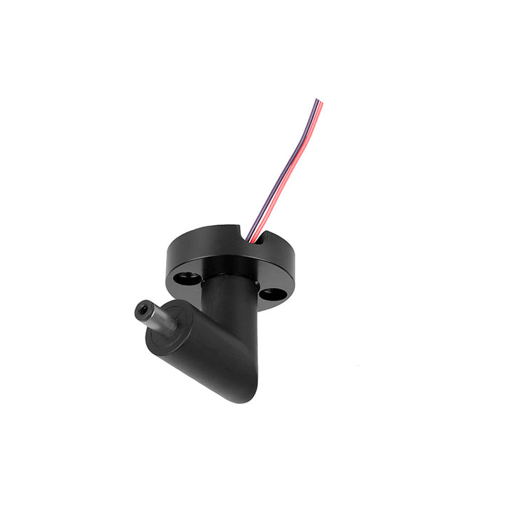 Conector vertical macho de pared y techo 90° policarbonato acabado negro para luminarios de la serie ILURBK, incluye par de cables internos de 110 cm para luminarios de la serie RUB CUBE de iLumileds