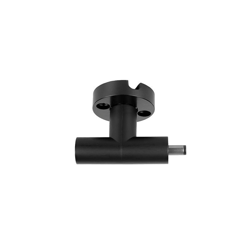 Conector horizontal macho - hembra de pared 180° policarbonato acabado negro para luminarios de la serie RUB CUBE de iLumileds