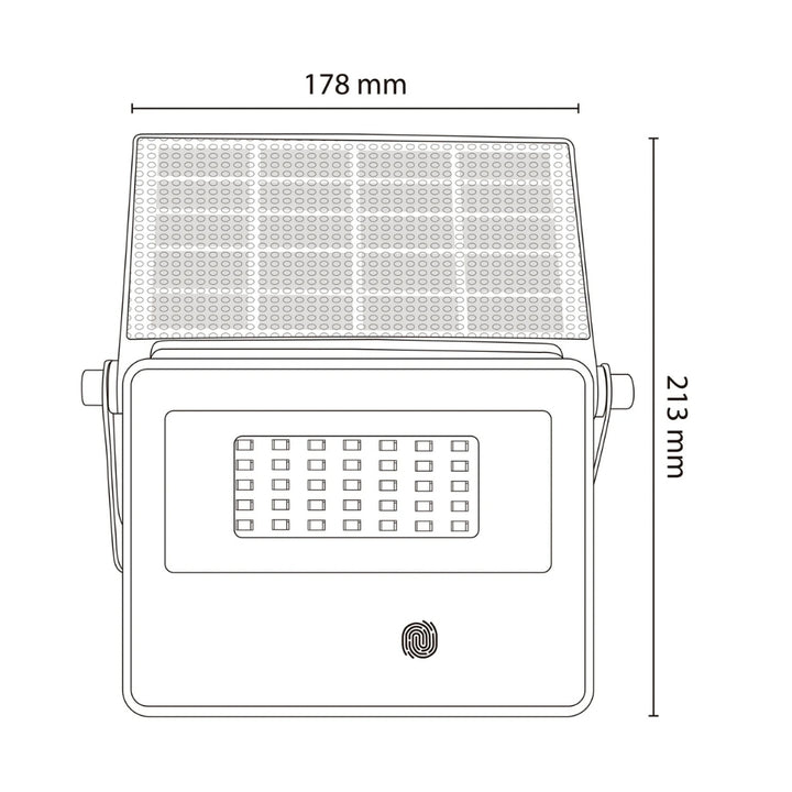 Reflector solar 14W con sensor y panel incluido (3 modos de iluminación), luz fría de ICON