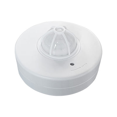 Sensor 360° para techo, 110-130V, ajustable sensibilidad luz y tiempo de ICON