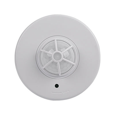 Sensor 360° para techo, 110-130V, ajustable sensibilidad luz y tiempo de ICON